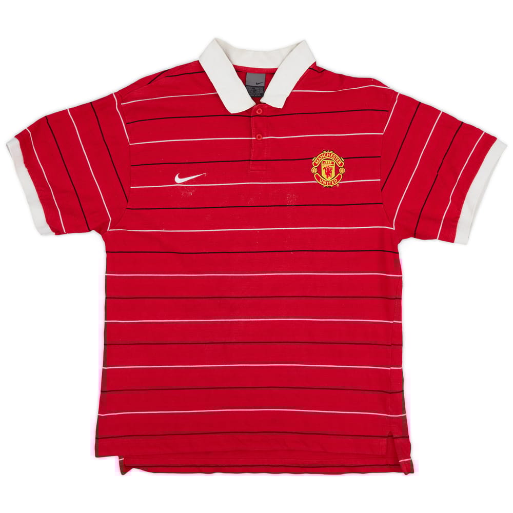 2004-05 Manchester United Nike Polo Shirt - 7/10 - (M)
