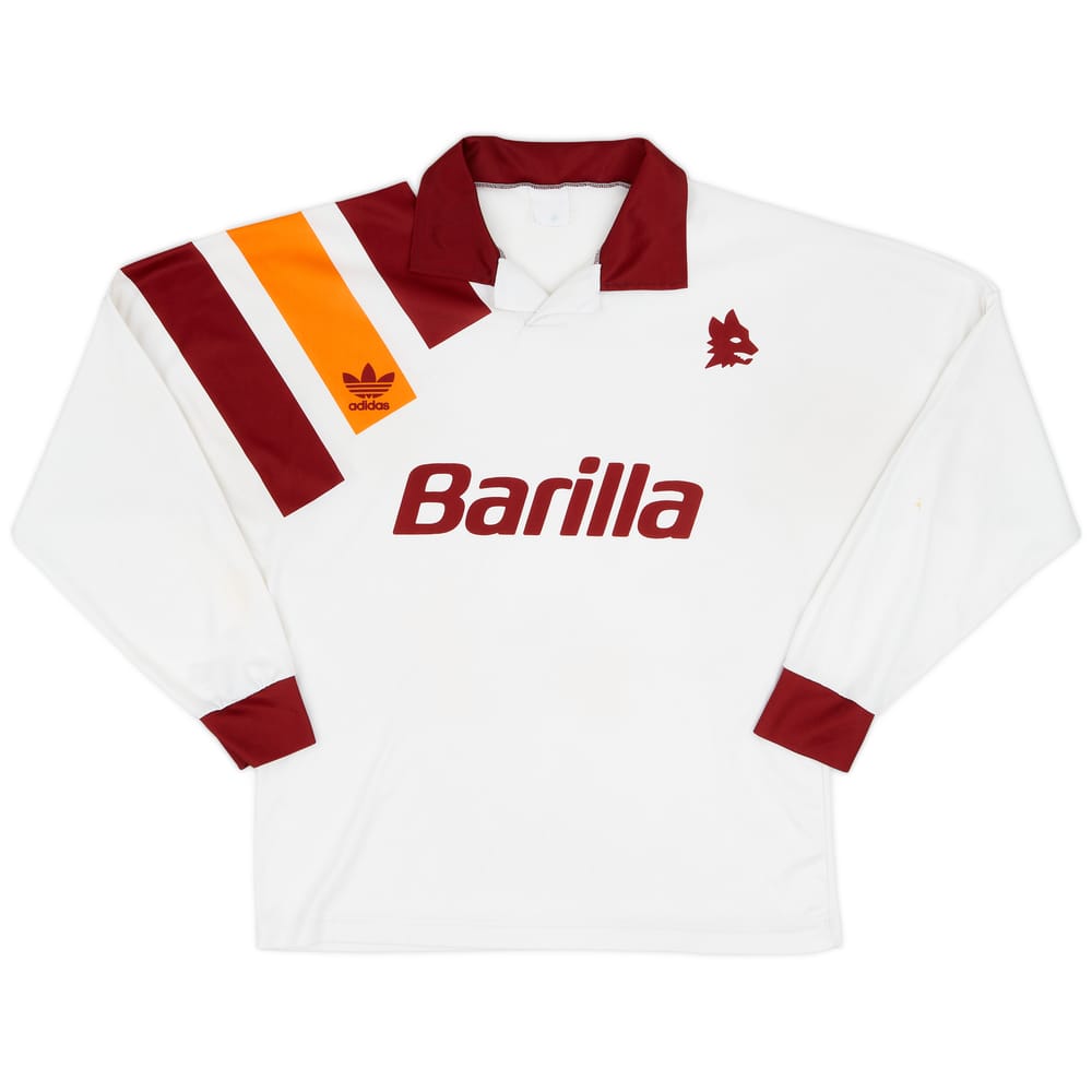 1993-94 Roma Away L/S Shirt - 7/10 - (L)