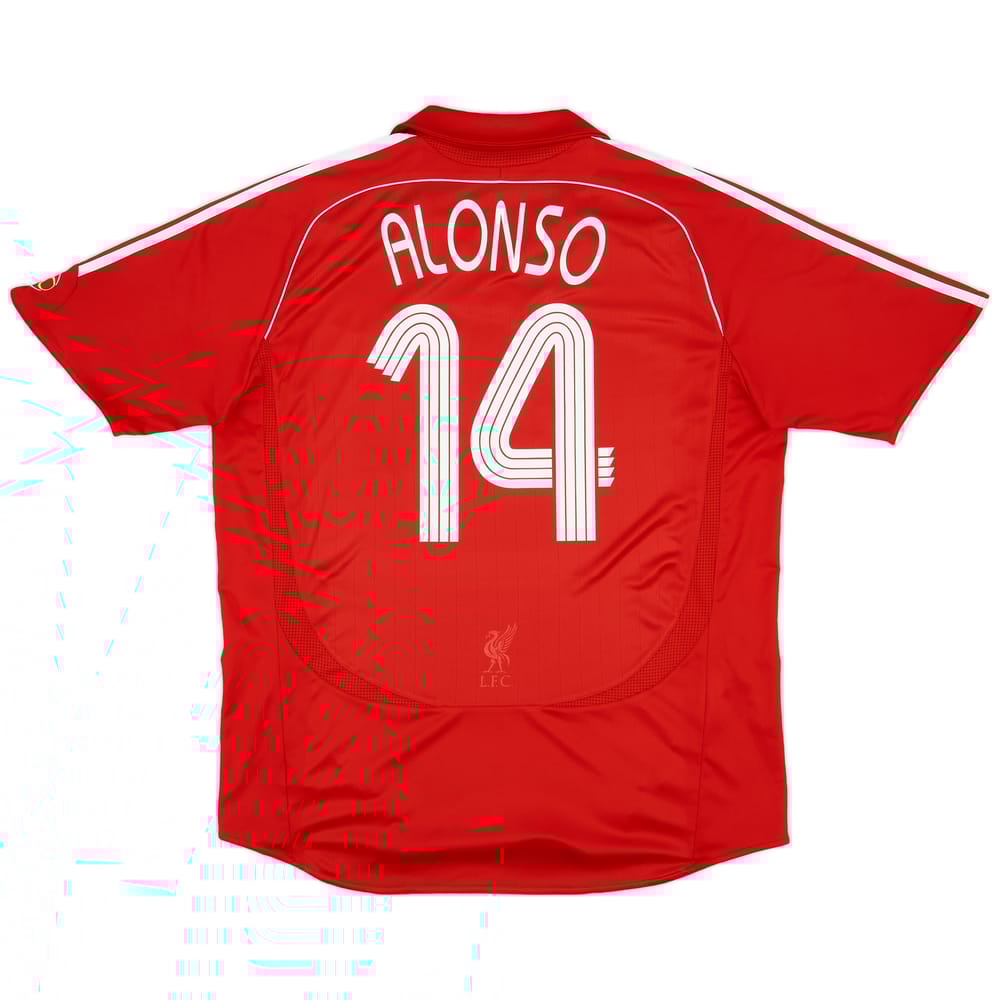 2006-08 Liverpool Home Shirt Alonso #14 - 5/10 - (XL)