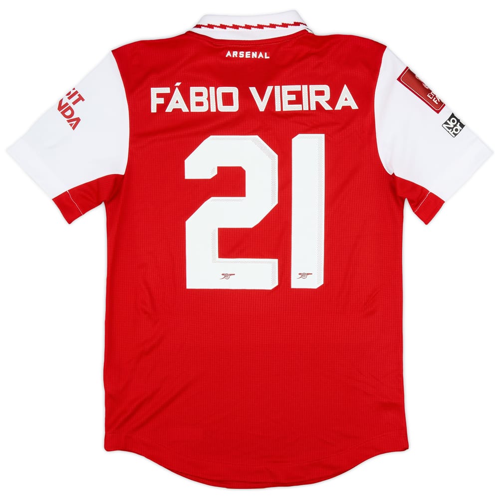 2022-23 Arsenal Match Issue FA Cup Home Shirt Fabio Vieira #21