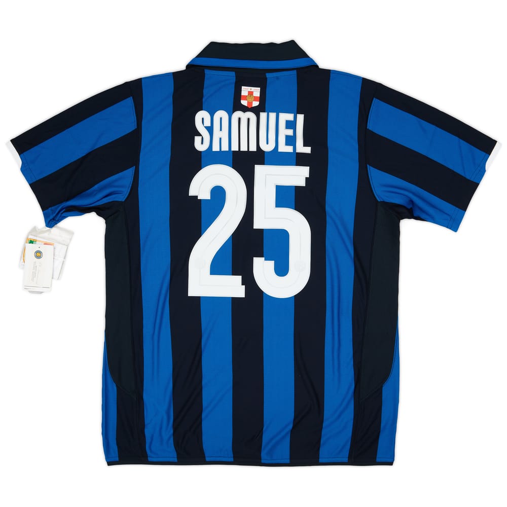 2007-08 Inter Milan Centenary Home Shirt Samuel #25 (L)