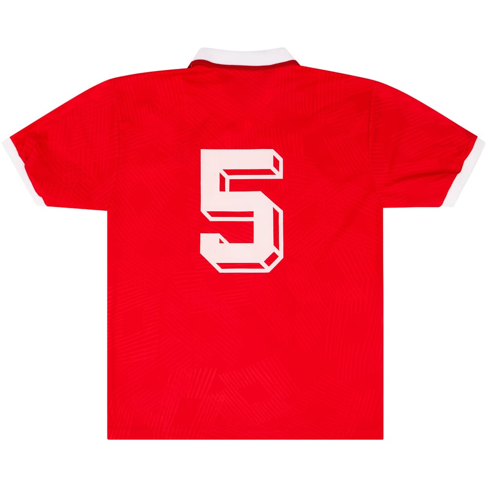 1992 Switzerland U-21 Match Issue Home Shirt #5 (v Scotland)