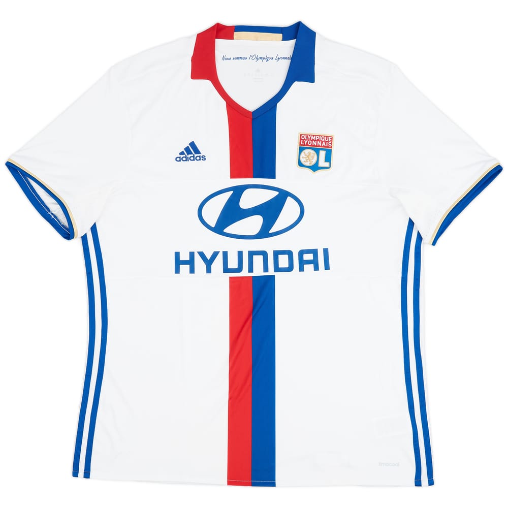 2016-17 Lyon Home Shirt - 9/10 - (XL)