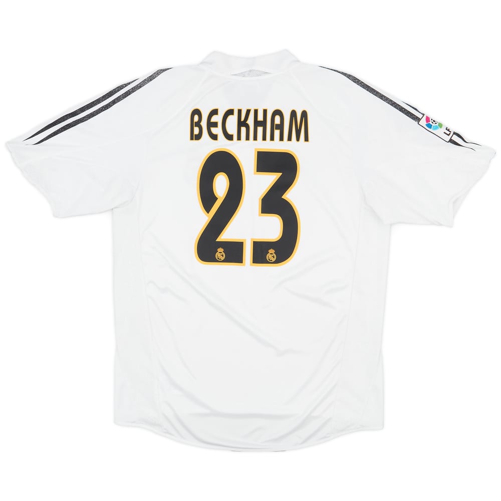 2004-05 Real Madrid Home Shirt Beckham #23 - 5/10 - (L)