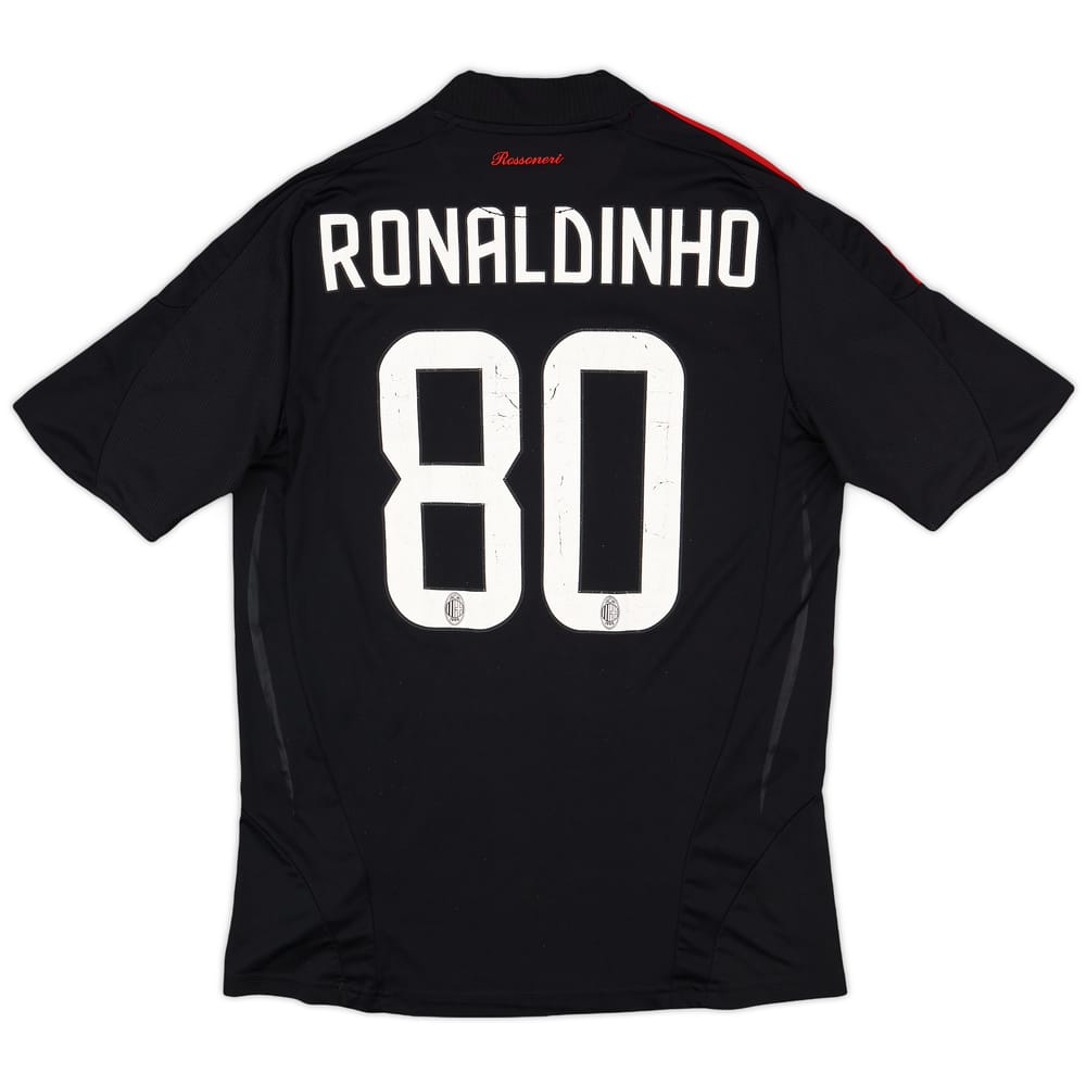 2009-10 AC Milan Third Shirt Ronaldinho #80 - 4/10 - (M)