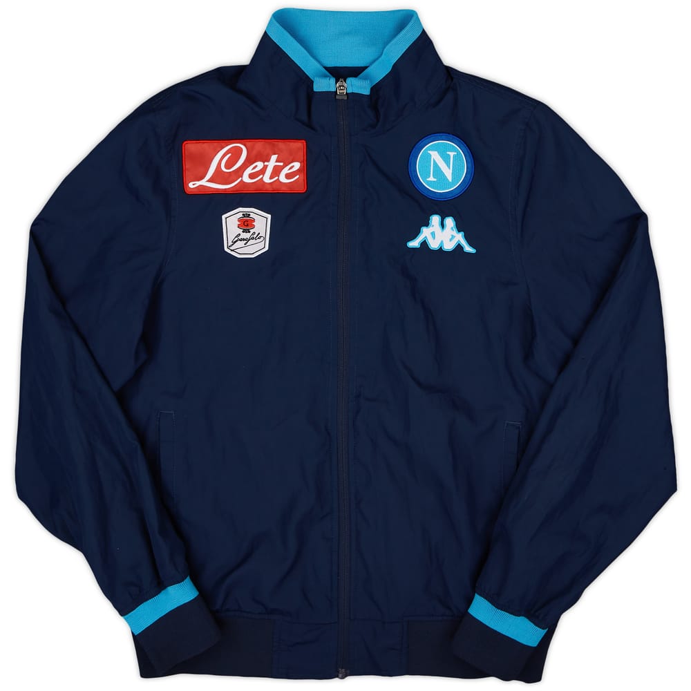 2015-16 Napoli Kappa Track Jacket - 7/10 - (S)