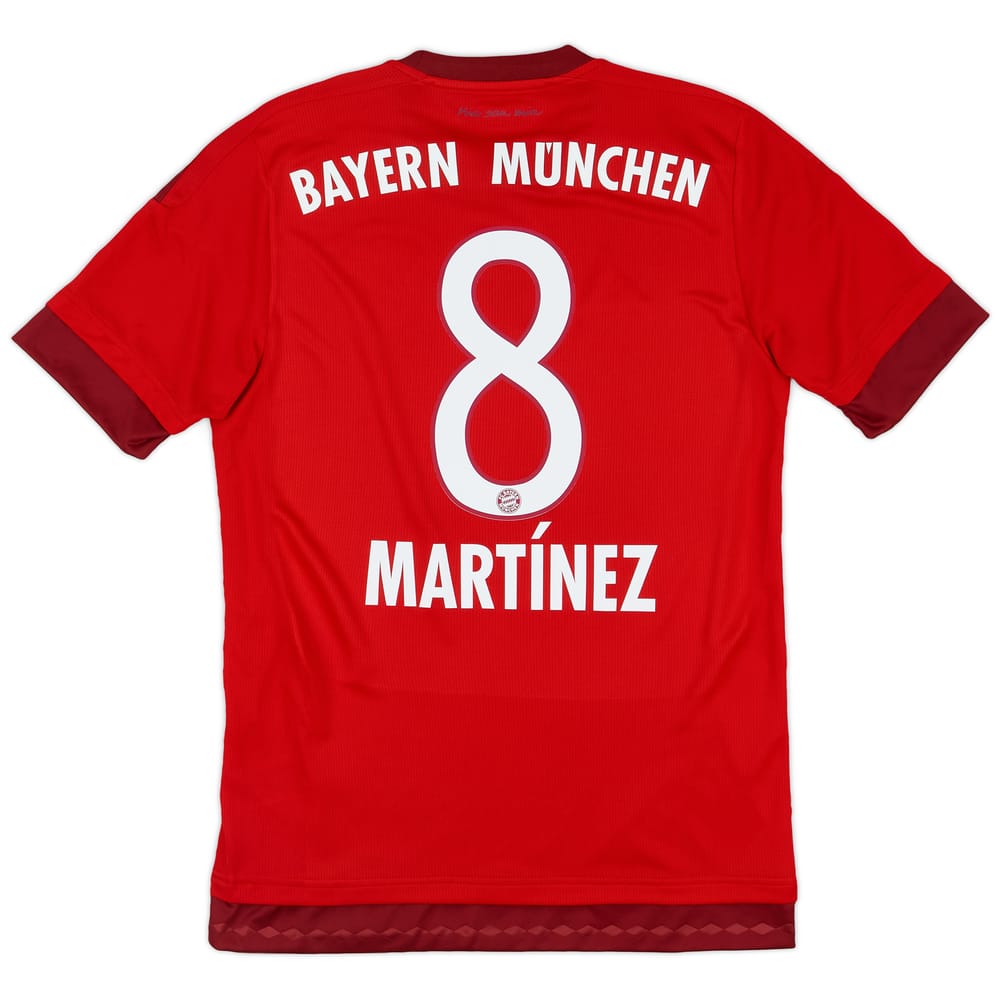 2015-16 Bayern Munich Home Shirt Martinez #8 - 9/10 - (S)