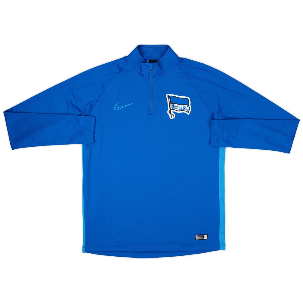 2019-20 Hertha Berlin Nike 1/4 Zip Drill Top - 9/10 - (M)