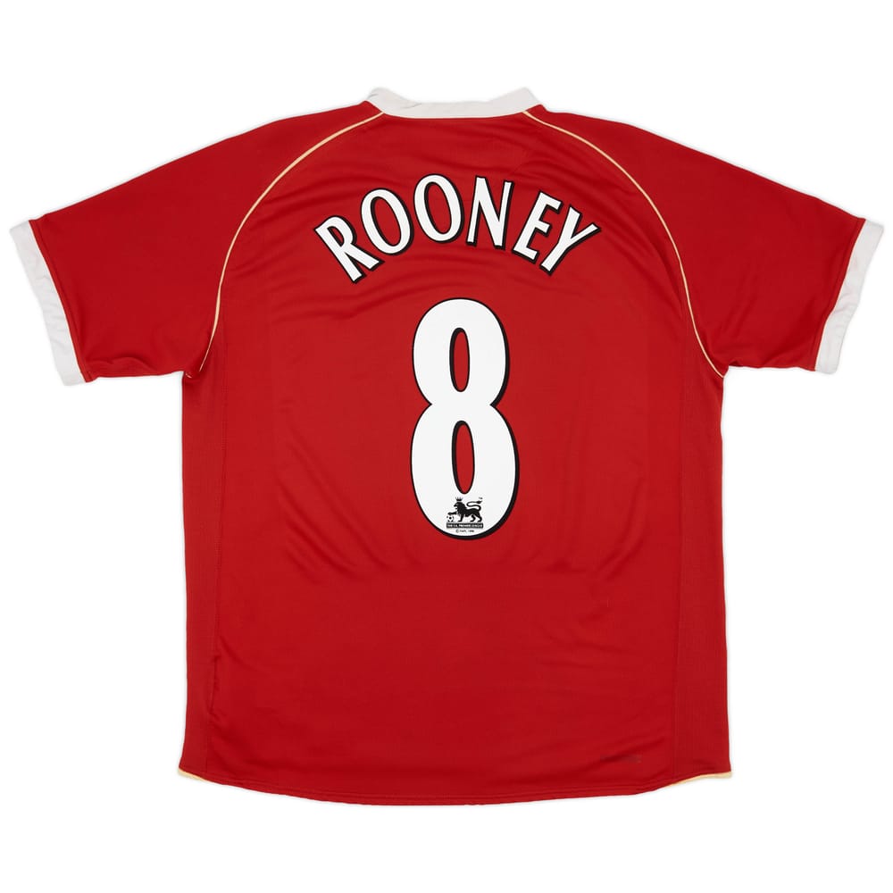 2006-07 Manchester United Home Shirt Rooney #8 - 5/10 - (L)