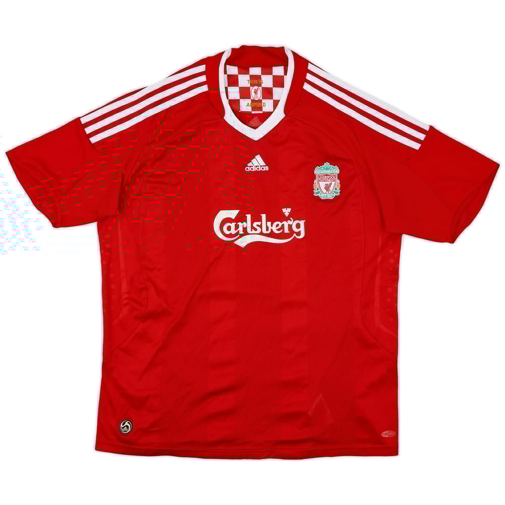 2008-10 Liverpool Home Shirt - 7/10 - (XL.Boys)