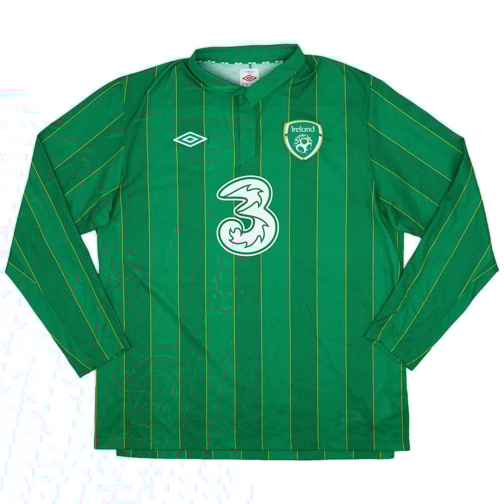 2011-12 Ireland Home L/S Shirt - 9/10 - (XL)
