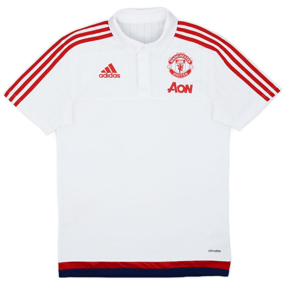 2015-16 Manchester United adidas Polo Shirt - 9/10 - (S)