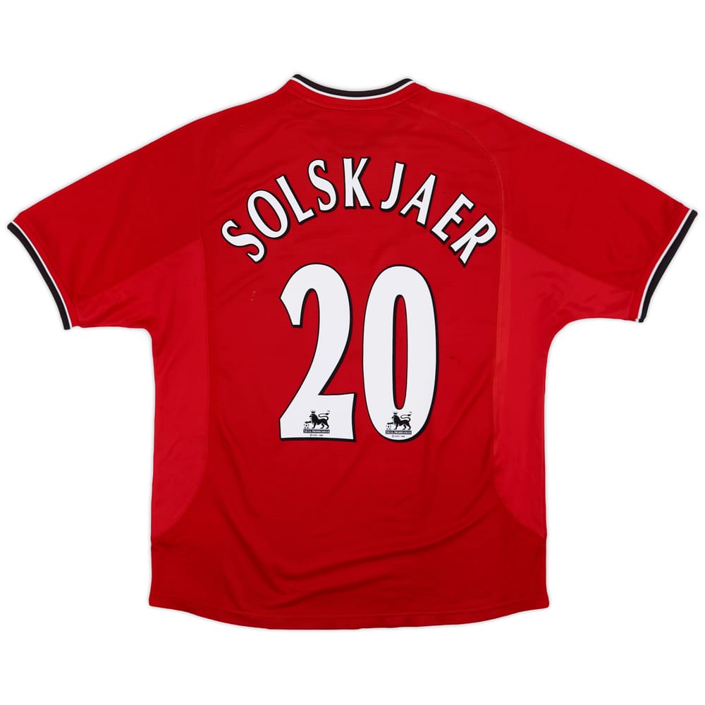 2000-02 Manchester United Home Shirt Solskjaer #20 - 5/10 - (L)