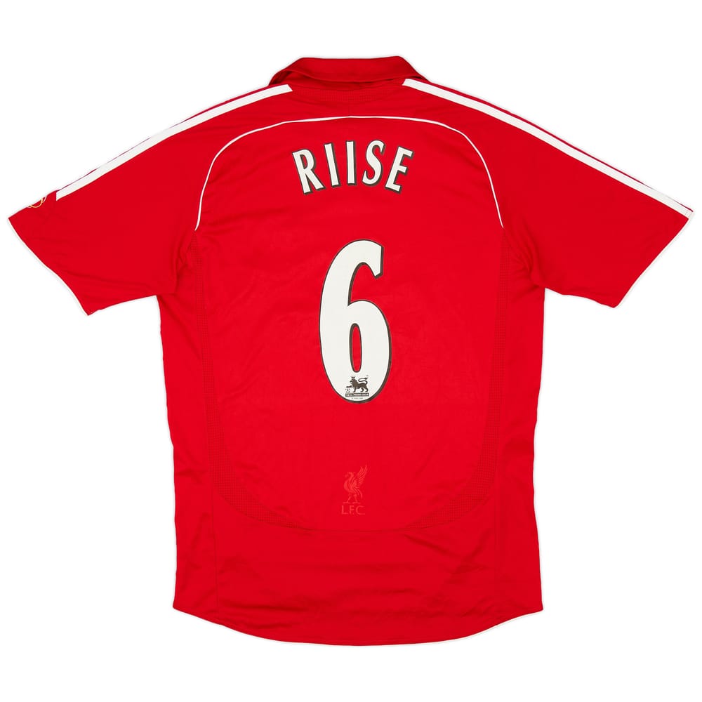 2006-08 Liverpool Home Shirt Riise #6 - 8/10 - (M)