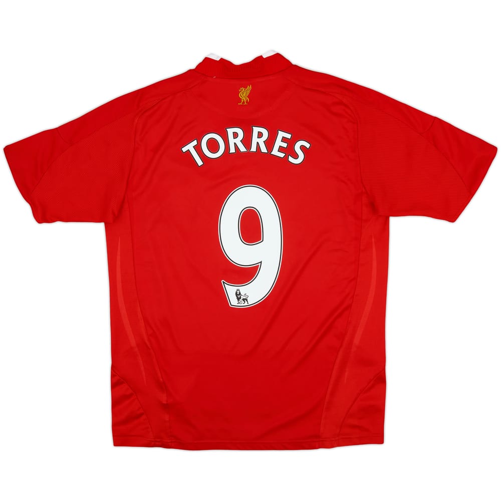 2008-10 Liverpool Home Shirt Torres #9 - 7/10 - (XL.Boys)