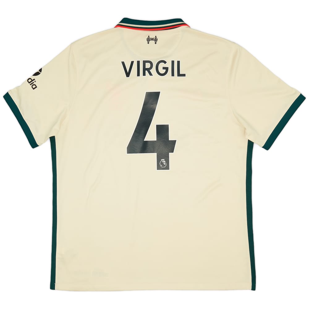 2021-22 Liverpool Away Shirt Virgil #4 - 9/10 - (XL)