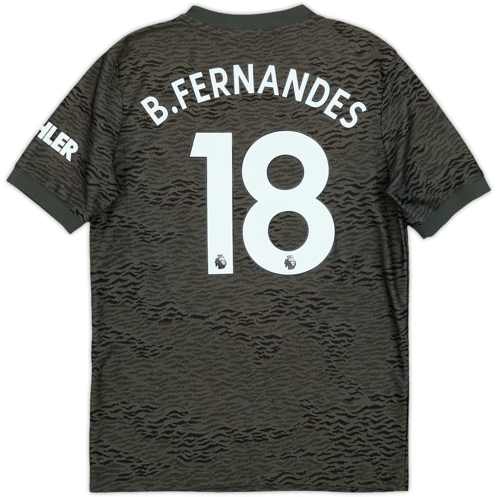 2020-21 Manchester United Away Shirt B.Fernandes #18 - 10/10 - (S.Boys)