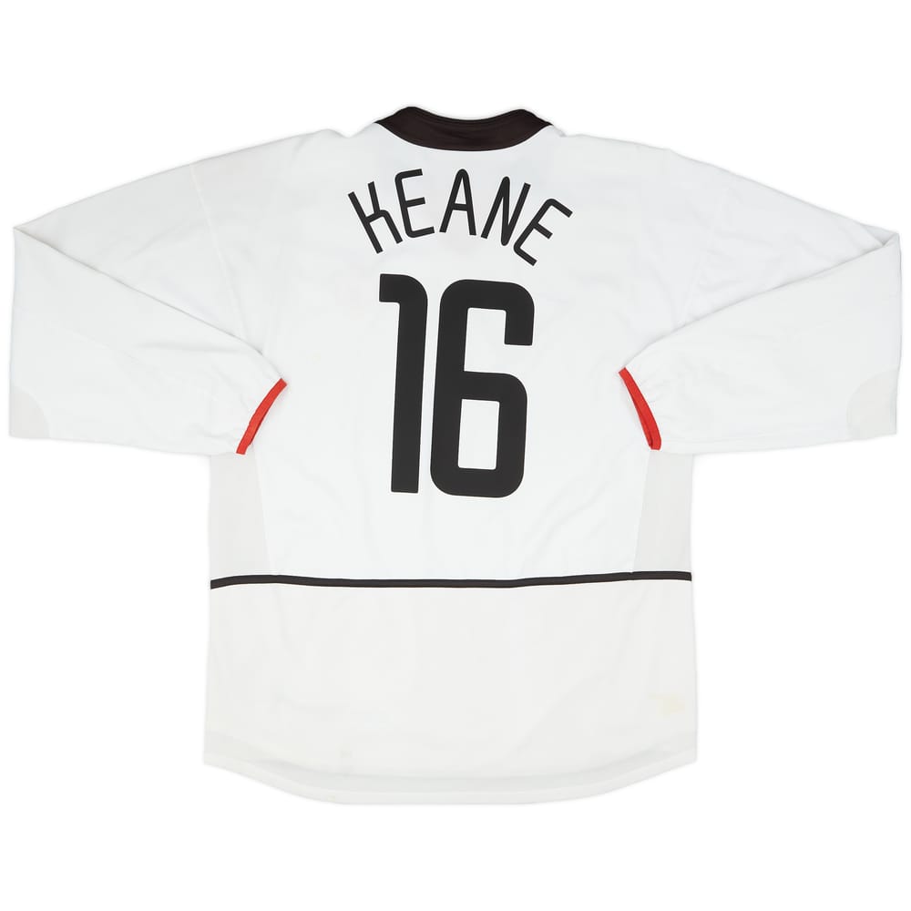 2002-03 Manchester United Away L/S Shirt Keane #16 - 9/10 - (L)
