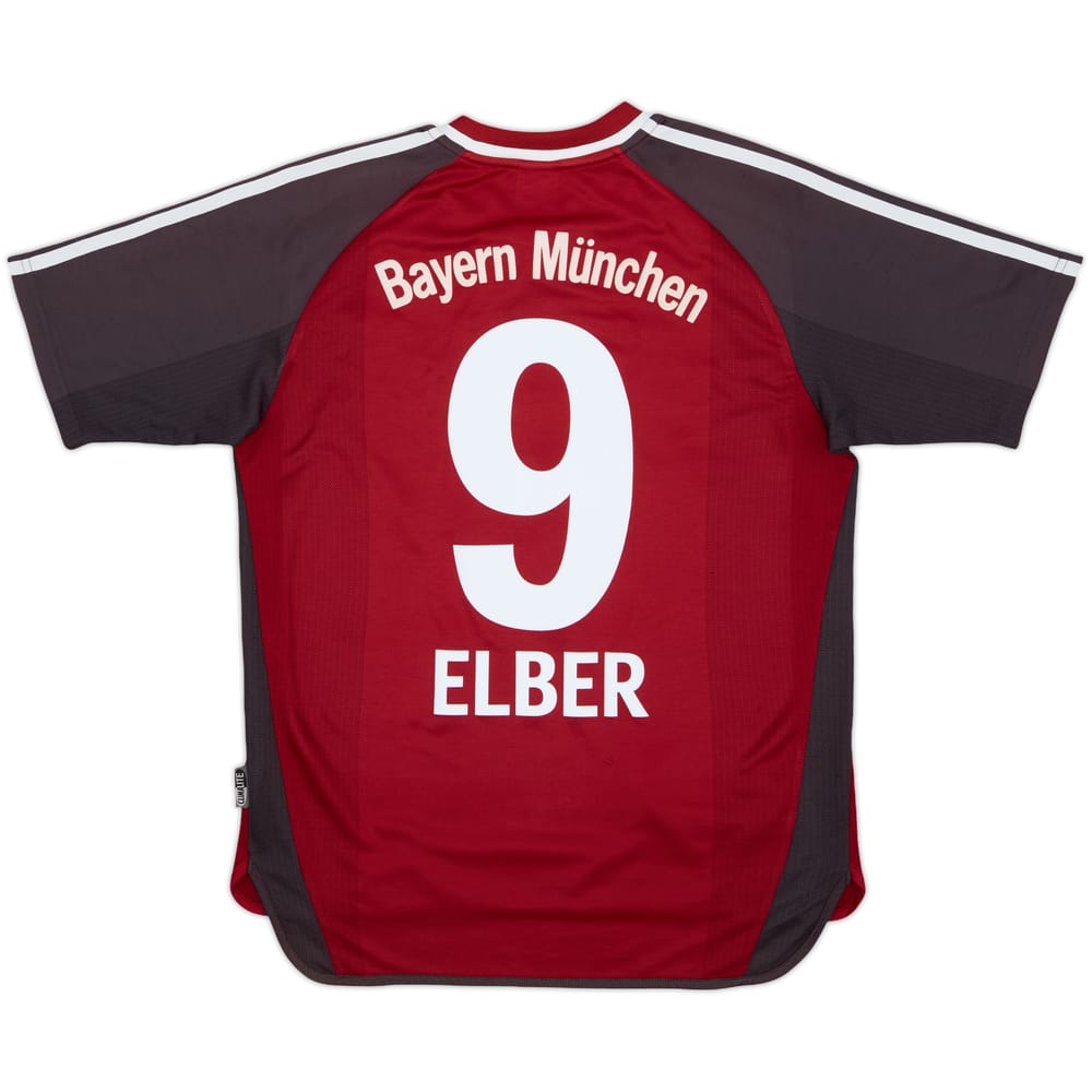 2001-02 Bayern Munich Home Shirt Elber #9 - 8/10 - (Y)
