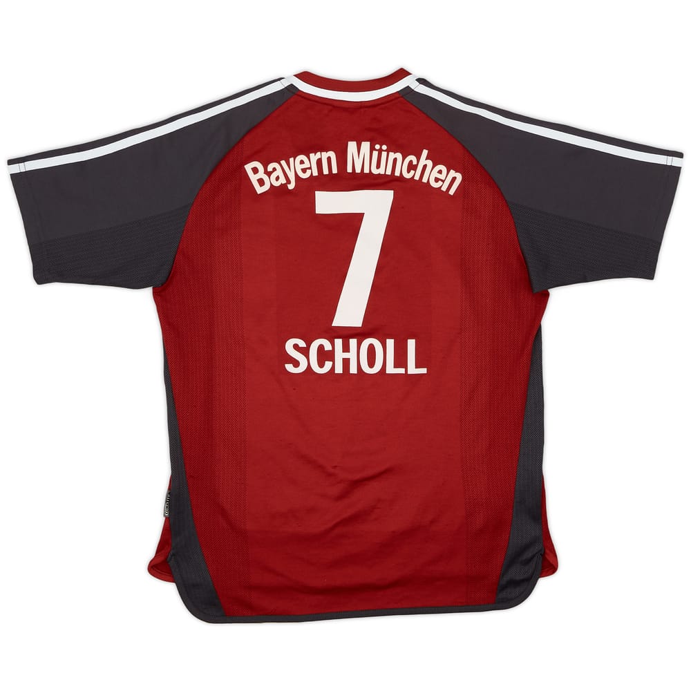 2001-02 Bayern Munich Home Shirt Scholl #7 - 8/10 - (XL.Boys)