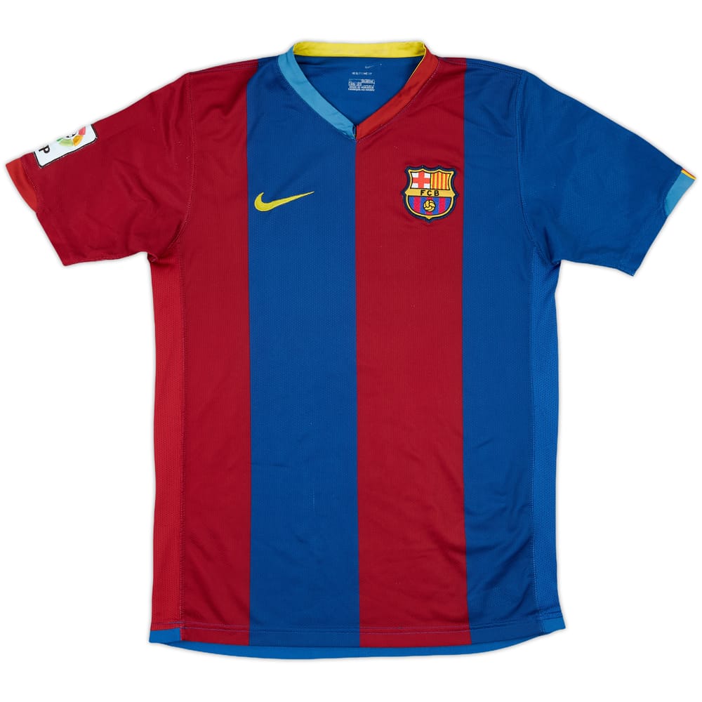 2006-07 Barcelona Home Shirt - 6/10 - (L.Boys)