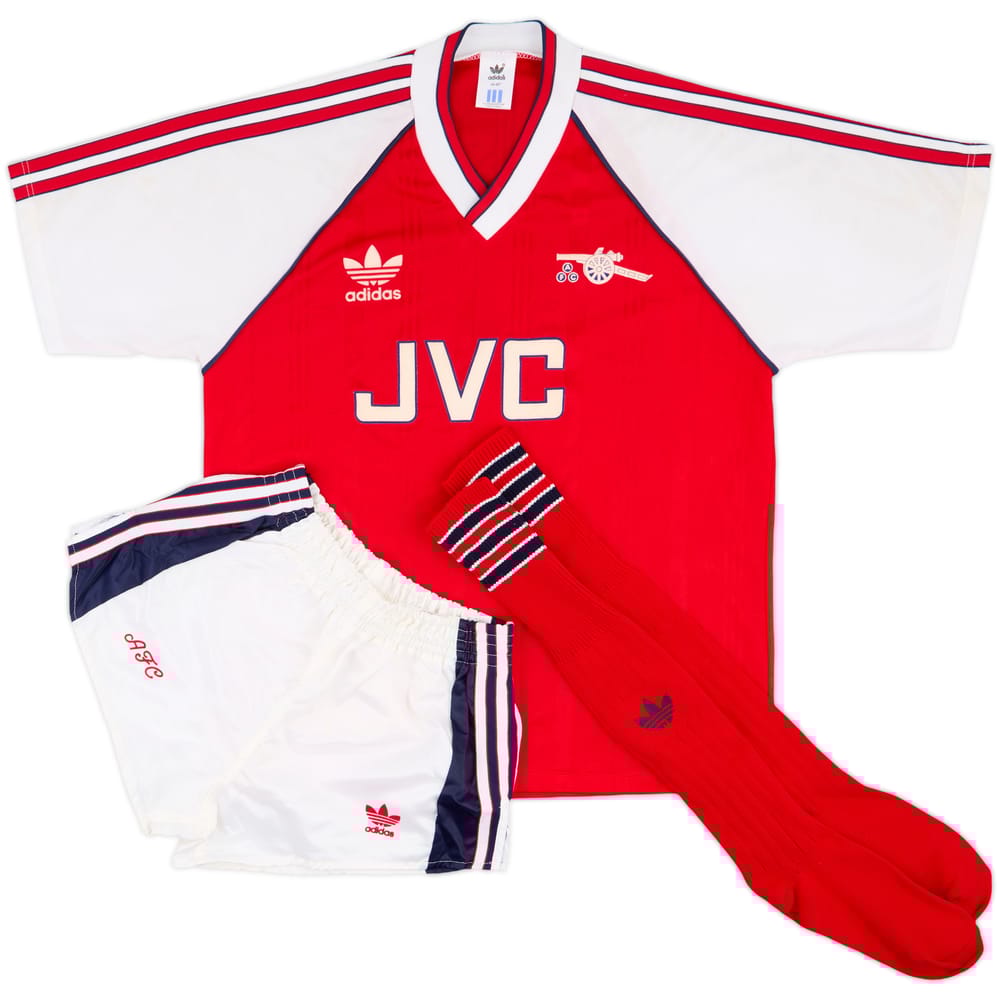1988-90 Arsenal Home Full Kit - 8/10 - (M)