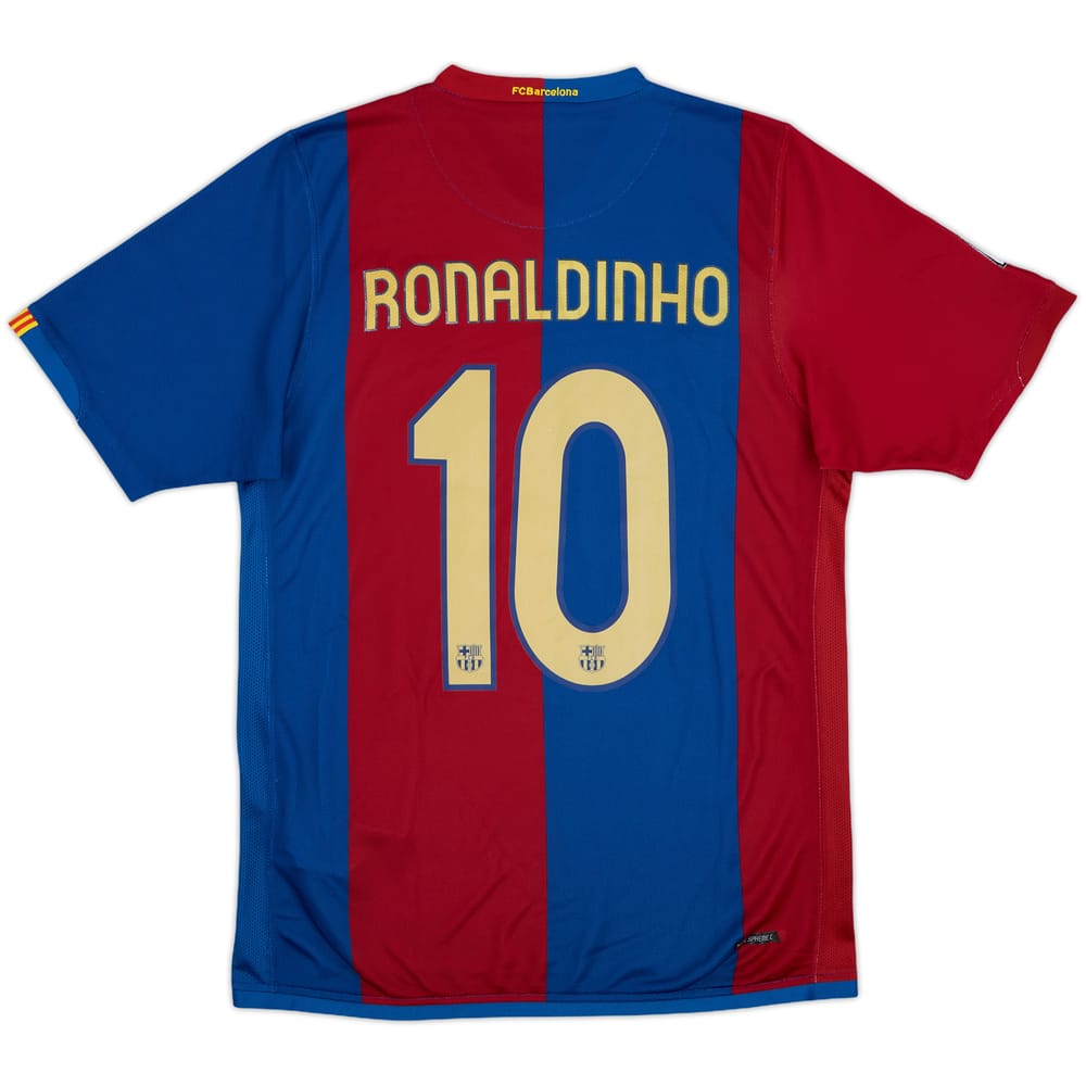 2006-07 Barcelona Home Shirt Ronaldinho #10 - 8/10 - (S)