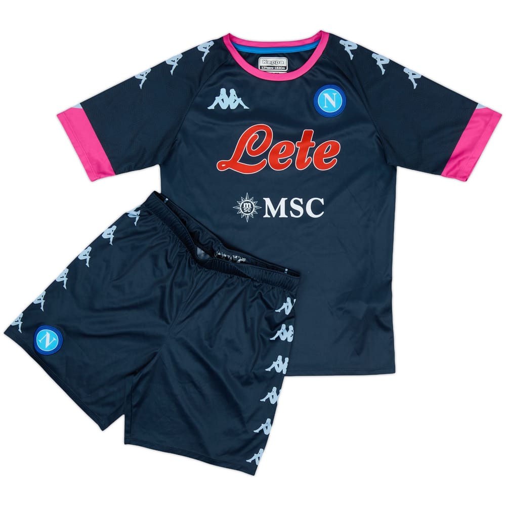 2020-21 Napoli Third Shirt and Shorts - 8/10 - (M.Boys)