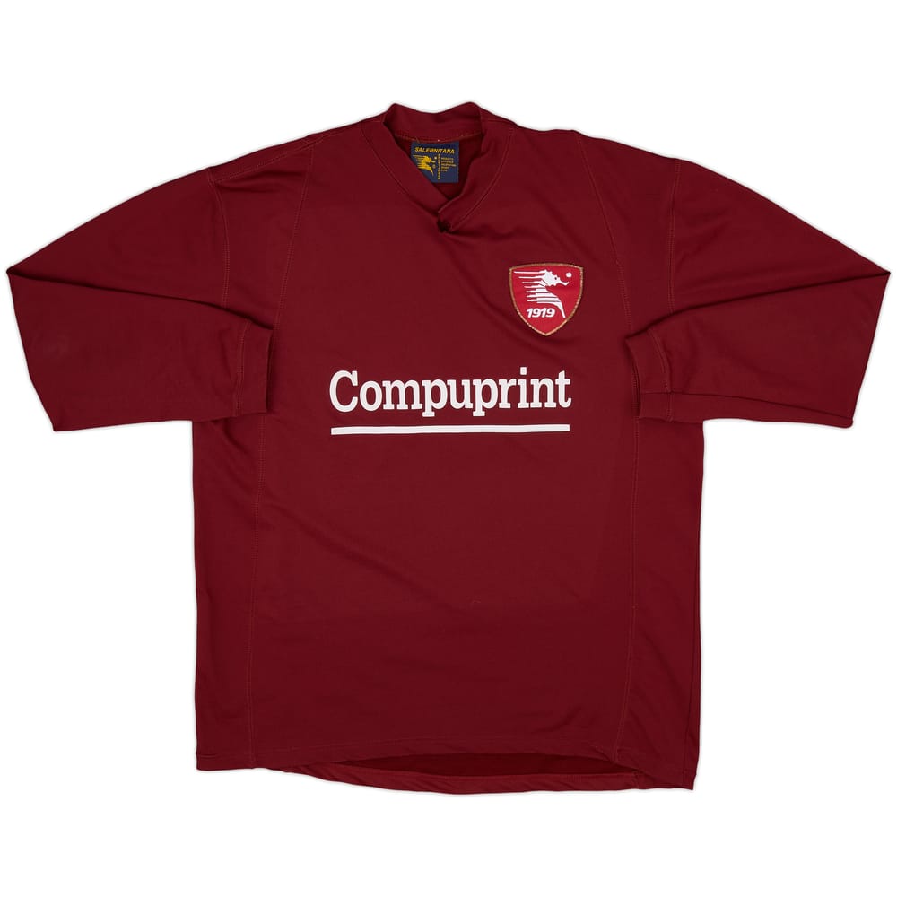 2000-01 Salernitana Home L/S Shirt - 3/10 - (XL)