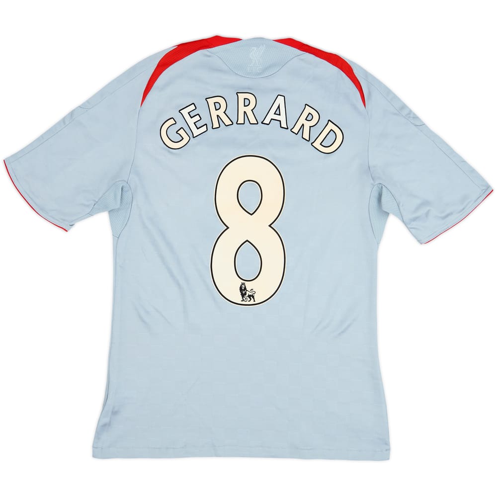 2008-09 Liverpool Away Shirt Gerrard #8 - 8/10 - (S)