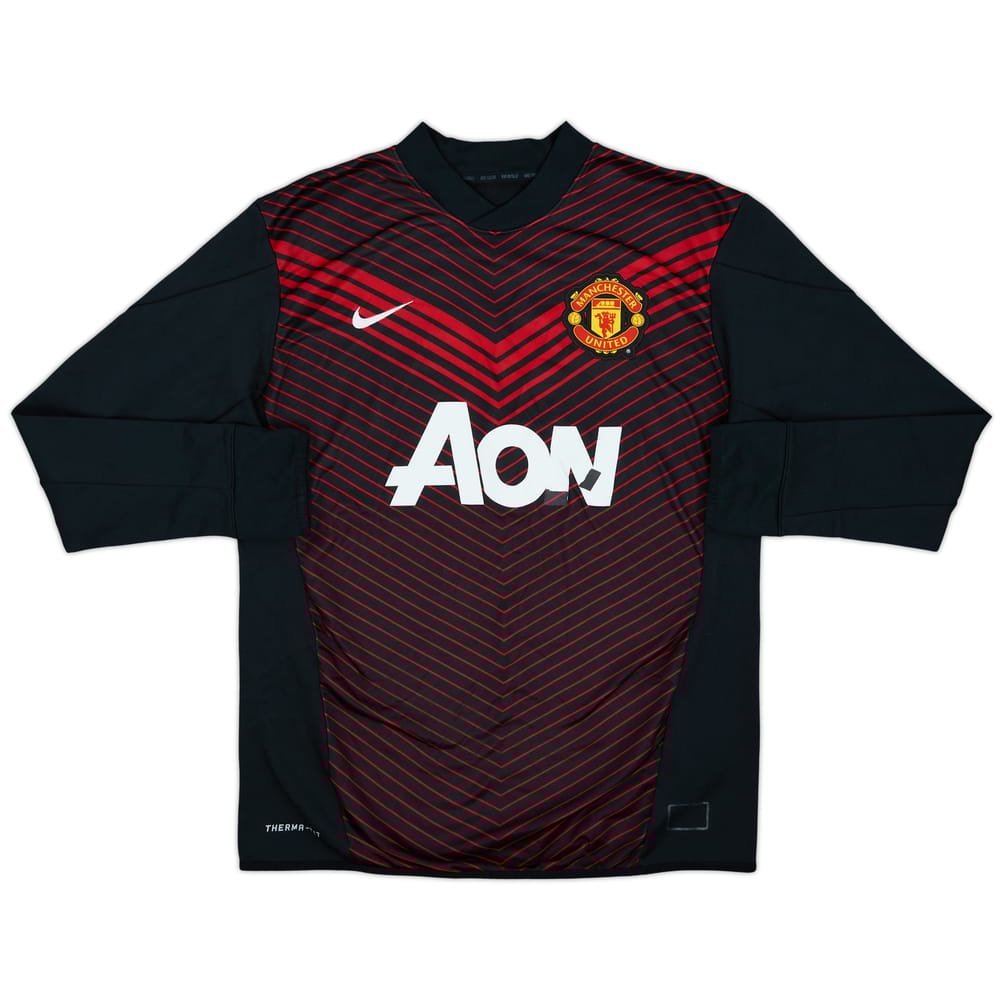 2013-14 Manchester United Nike Drill Top - 5/10 - (L)