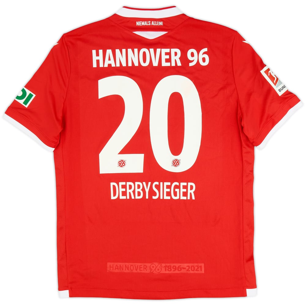 2019-20 Hannover 96 Home Shirt Derbysieger #20 - 8/10 - (L)