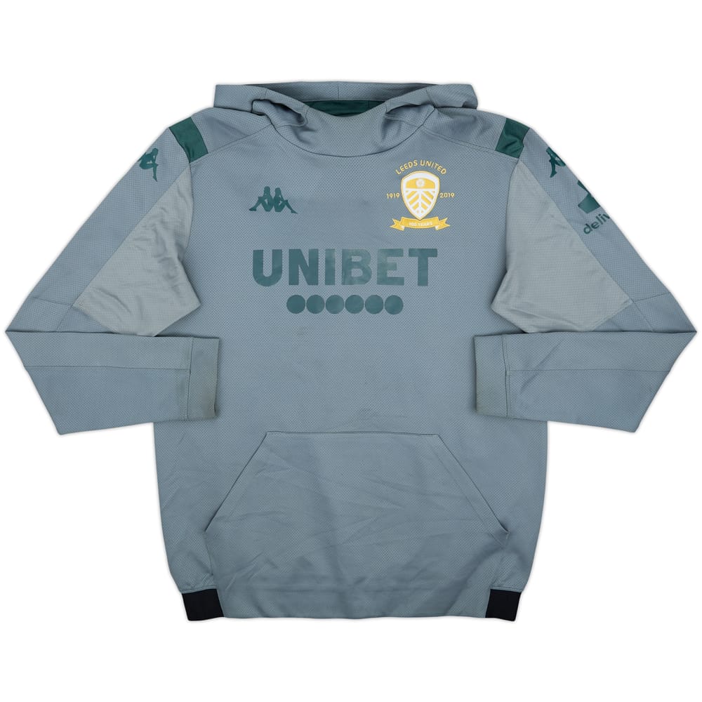 2019-20 Leeds United Kappa Hooded Drill Top - 8/10 - (XL)