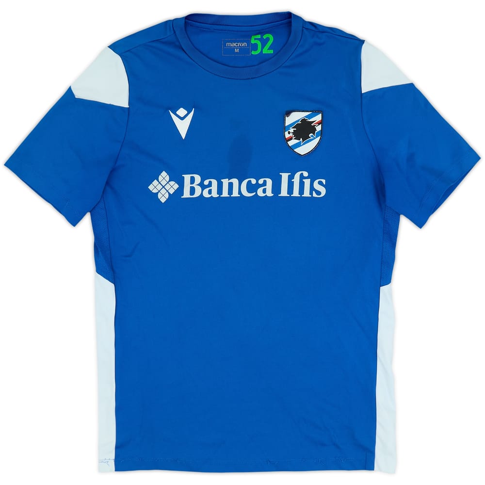 2021-22 Sampdoria Macron Player Issue Training Shirt #52 - 4/10 - (M)