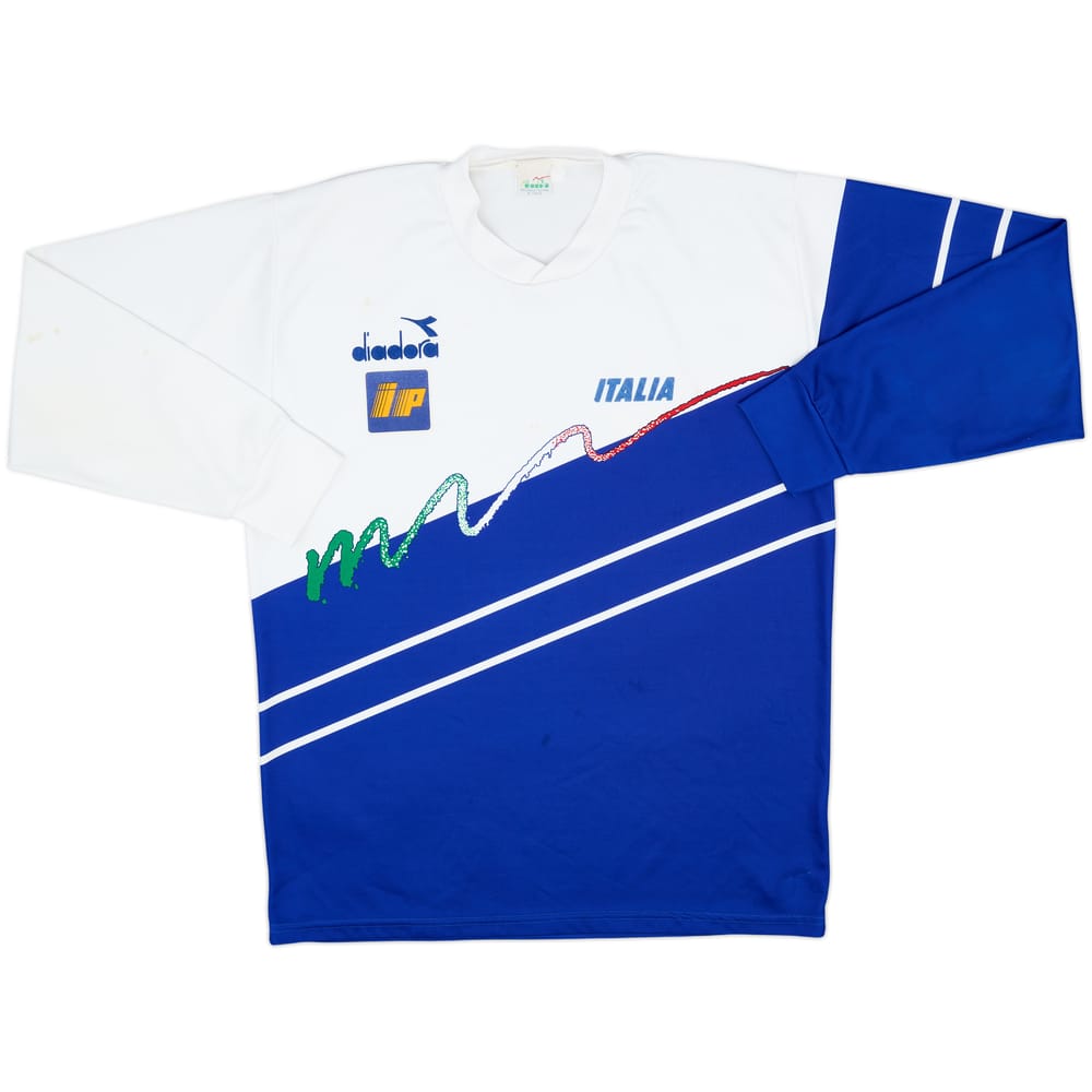 1990-92 Italy Diadora Training L/S Shirt - 5/10 - (L)