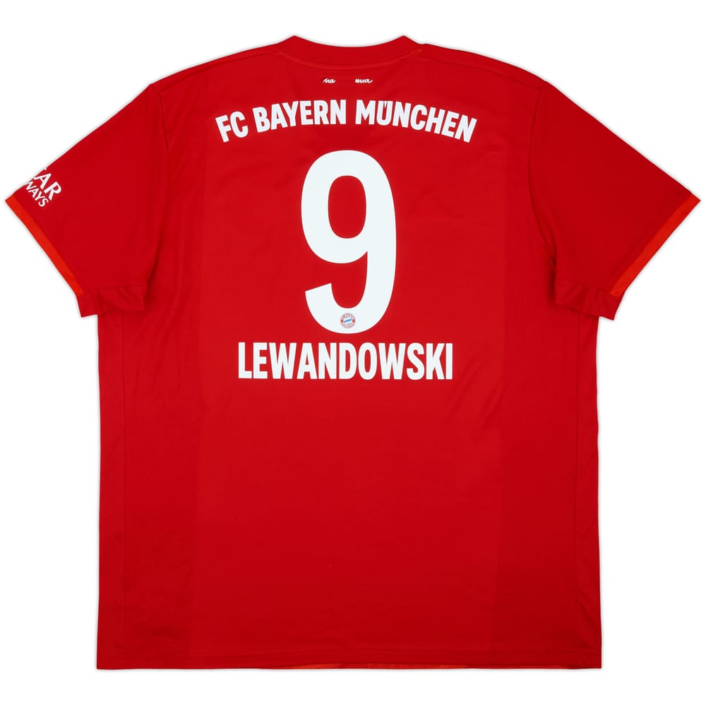 2019-20 Bayern Munich Home Shirt Lewandowski #9 - 7/10 - (XXL)