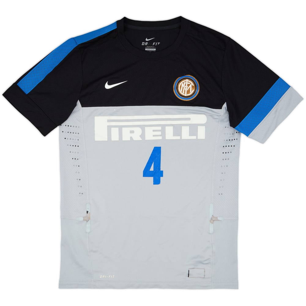 2012-13 Inter Milan Nike Player Issue Training Shirt #4 (Zanetti) - 4/10 - (M)