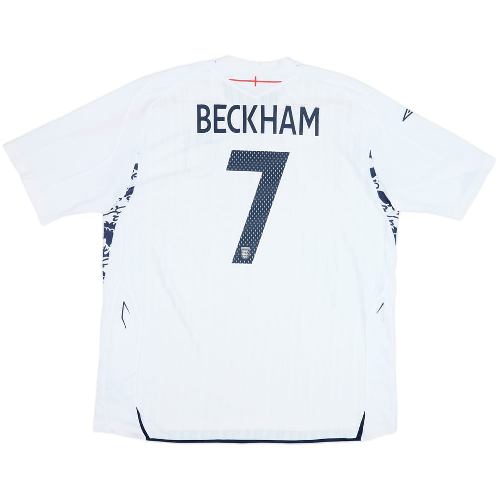 2007-09 England Home Shirt Beckham #7 - 7/10 - (3XL)