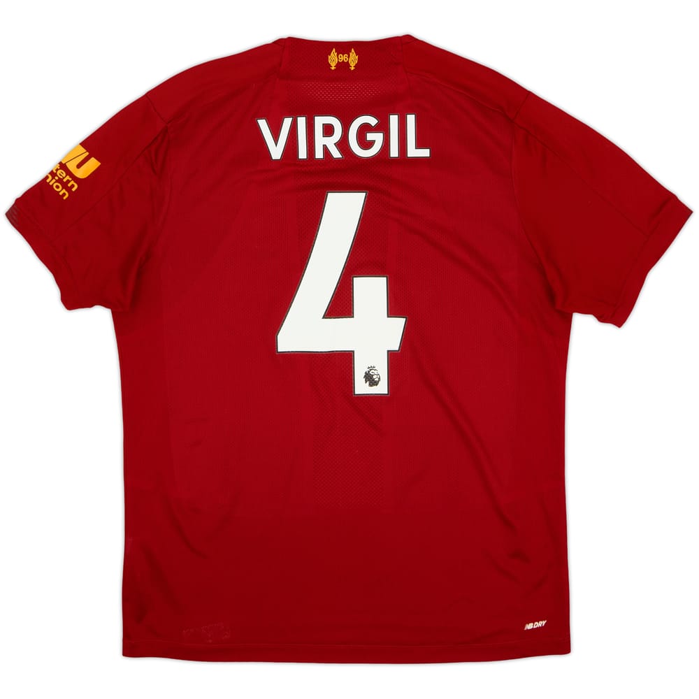 2019-20 Liverpool Home Shirt Virgil #4 - 5/10 - (M)