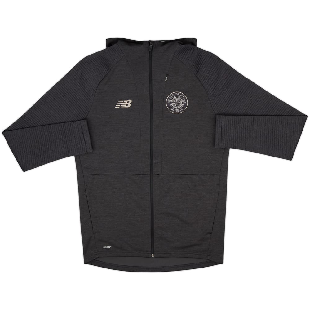 2019-20 Celtic New Balance Hooded Track Jacket - 8/10 - (L)