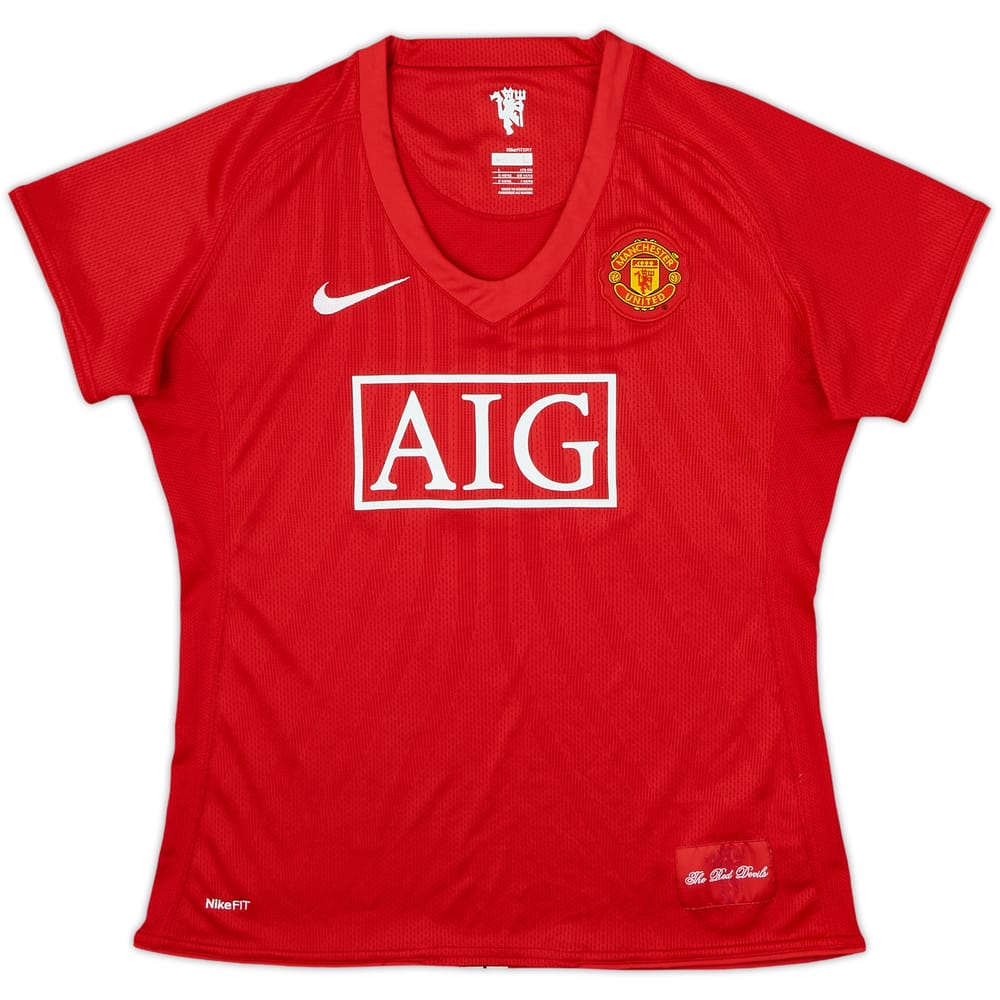 2007-09 Manchester United Home Shirt - 5/10 - (Women's L)