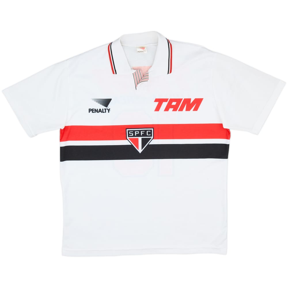 1991 Sao Paulo Home Shirt #10 - 8/10 - (L)