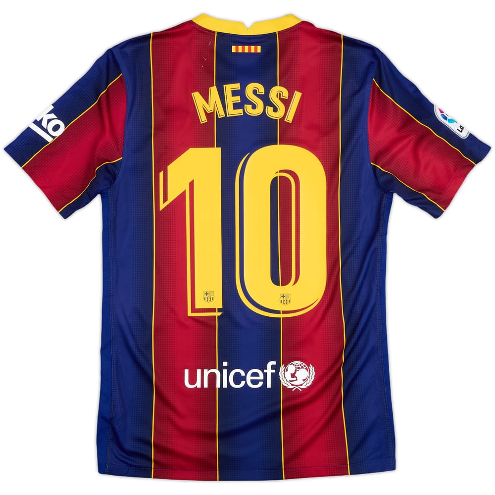 2020-21 Barcelona Home Shirt Messi #10 - 5/10 - (S)