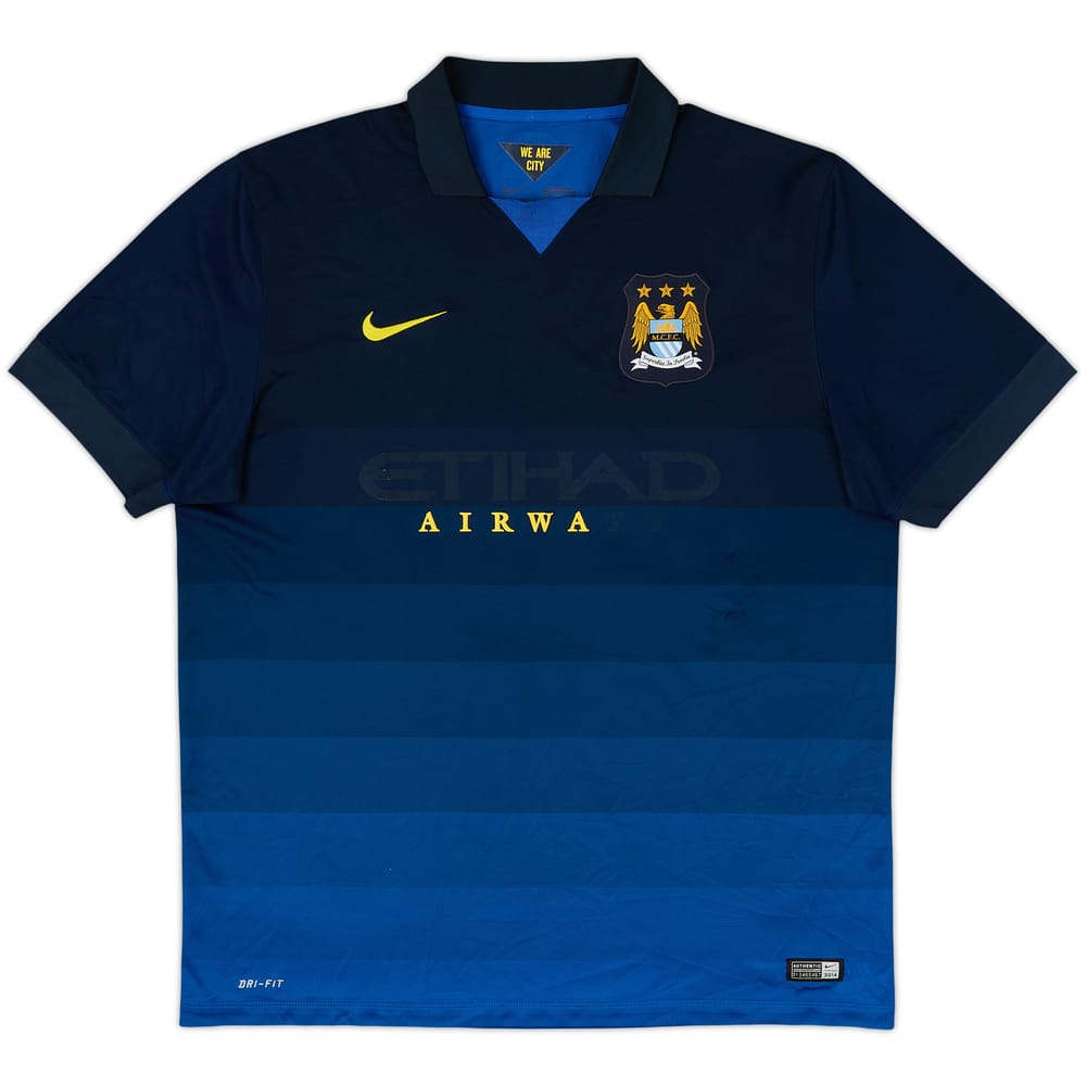 2014-15 Manchester City Away Shirt - 4/10 - (XL)