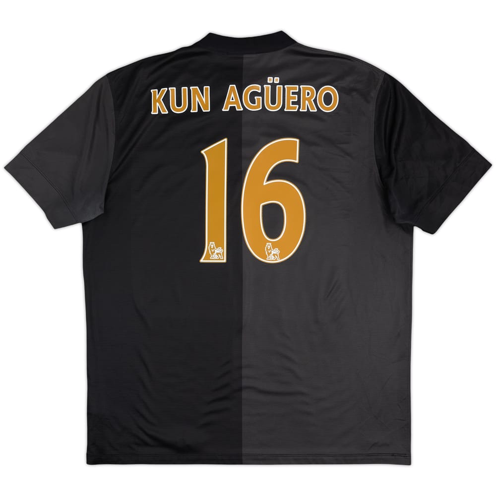 2013-14 Manchester City Away Shirt Kun Aguero #16 - 8/10 - (XL)