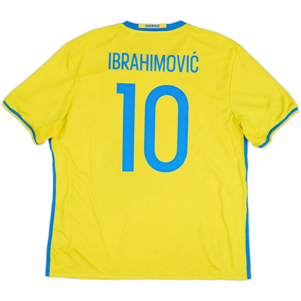2016-17 Sweden Home Shirt Ibrahimovic #10 - 6/10 - (XL)