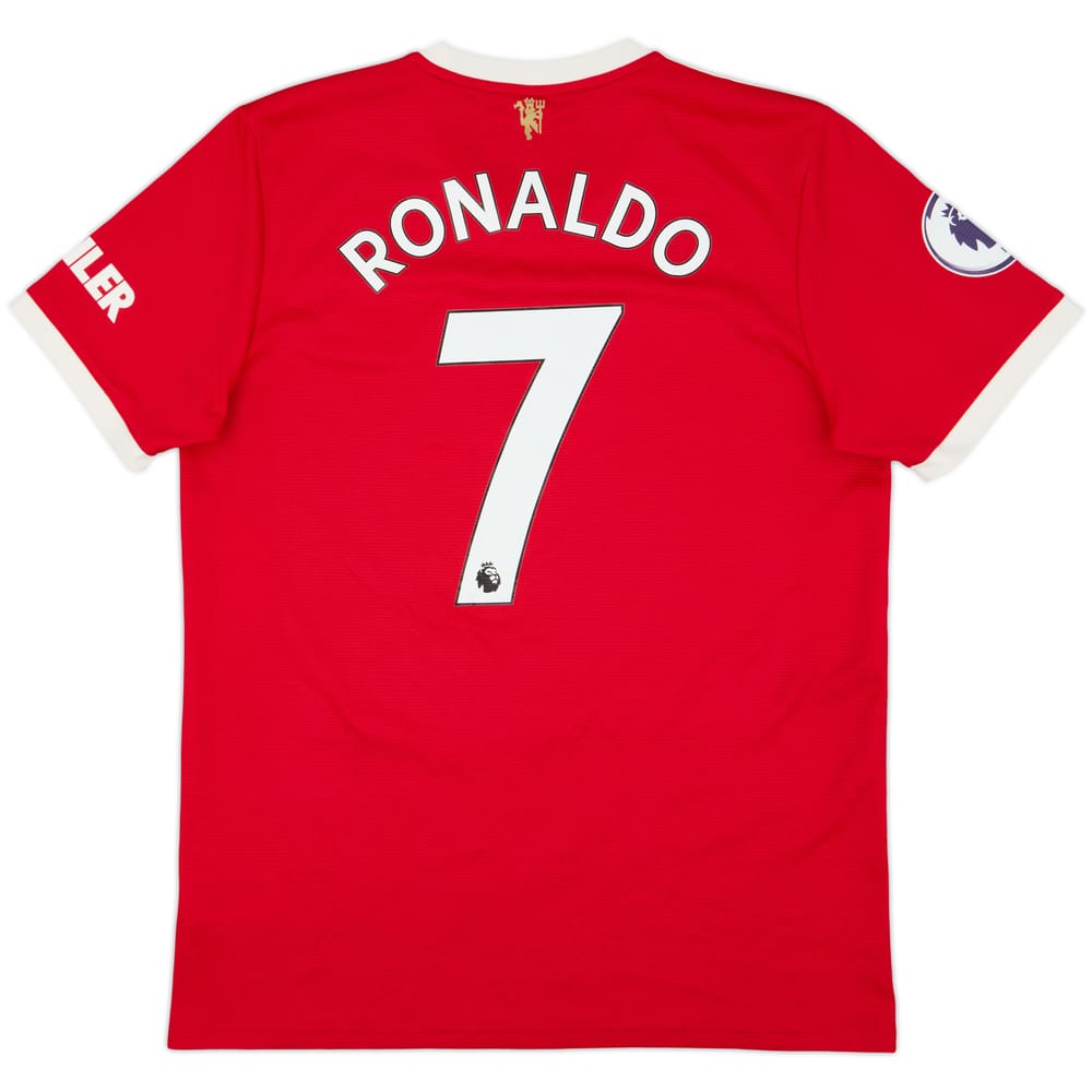 2021-22 Manchester United Home Shirt Ronaldo #7 - 9/10 - (L)