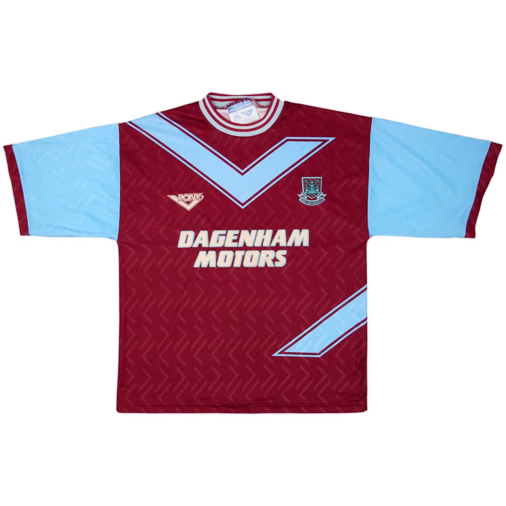 1993-95 West Ham Home Shirt - 7/10 - (L)