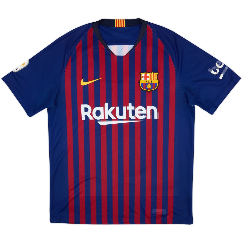 2018-19 Barcelona Home Shirt - 4/10 - (M)