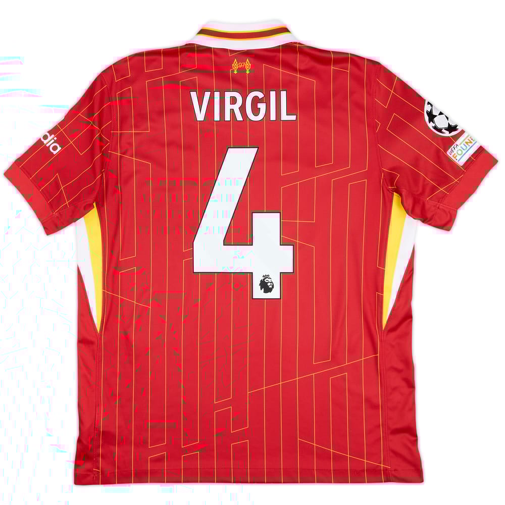 2024-25 Liverpool Home Shirt Virgil #4 - 10/10 - (L)